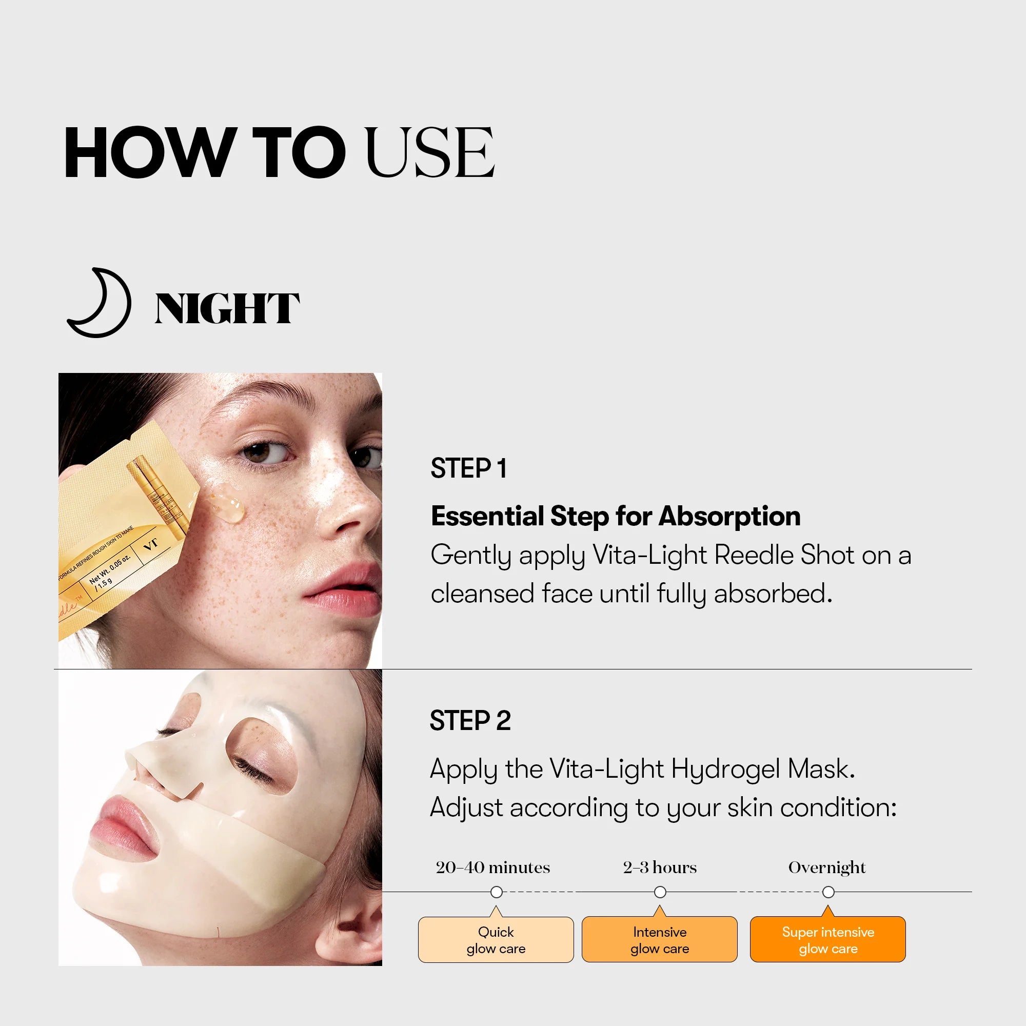 VT Cosmetics - Vita-Light Reedle Shot 100 2 Step Hydrogel Mask