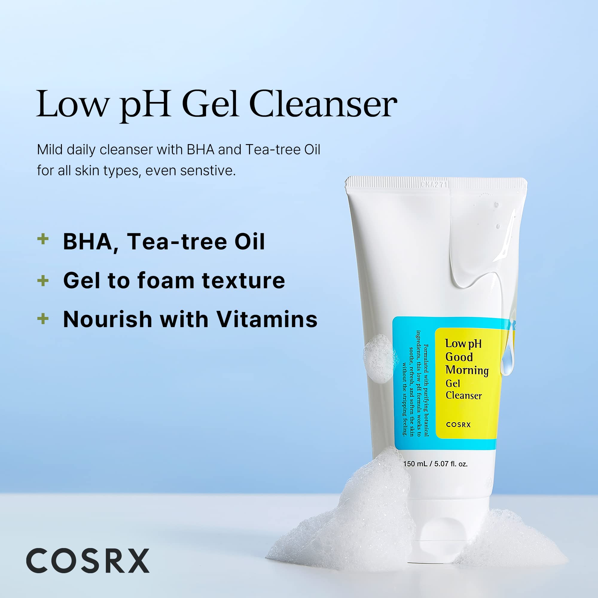 COSRX - Low pH Good Morning Gel Cleanser