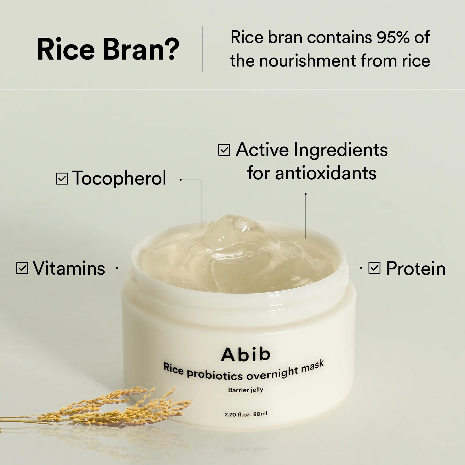 Abib - Rice Probiotics Overnight Mask Barrier Jelly