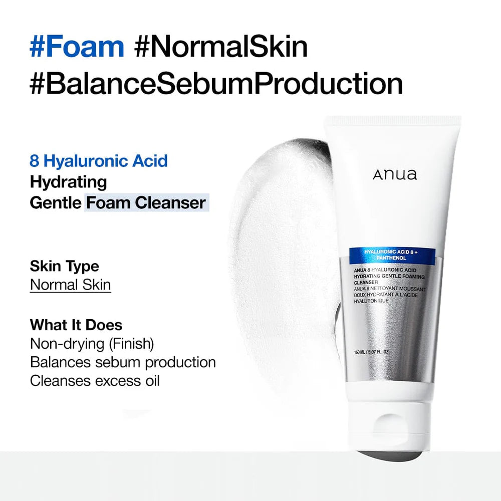 ANUA - 8 Hyaluronic Acid Moisturizing Gentle Gel Cleanser