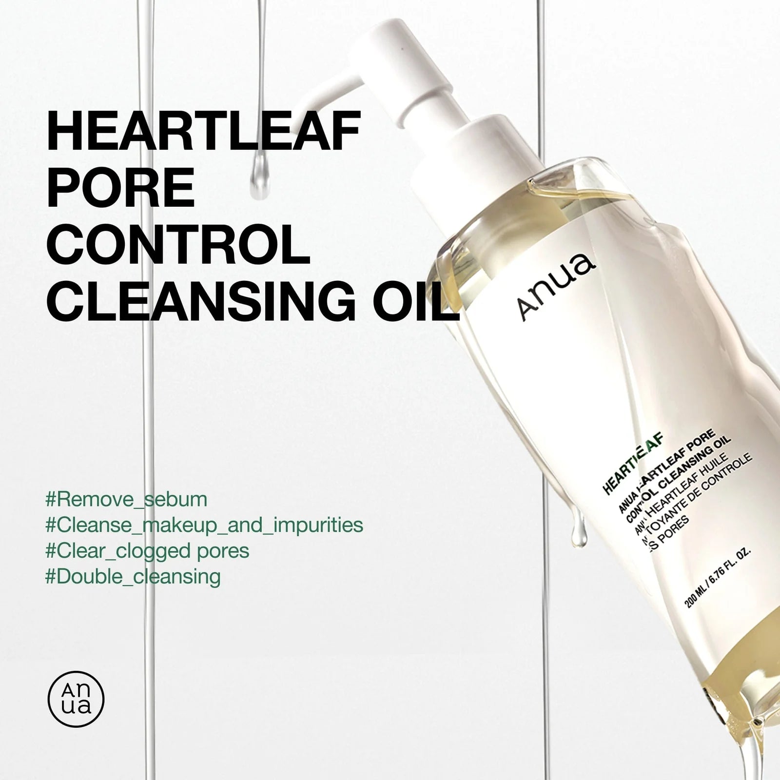 ANUA - Heartleaf Pore Control Cleansing Oil (Nova Versão)